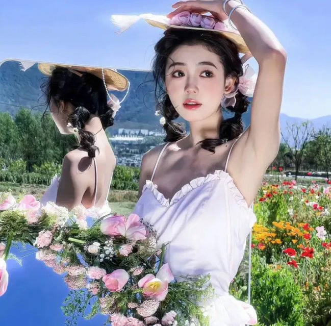 在窗边